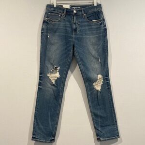 Original Use Slim Taper Distressed Straight Leg Jeans - Size 30 x 32